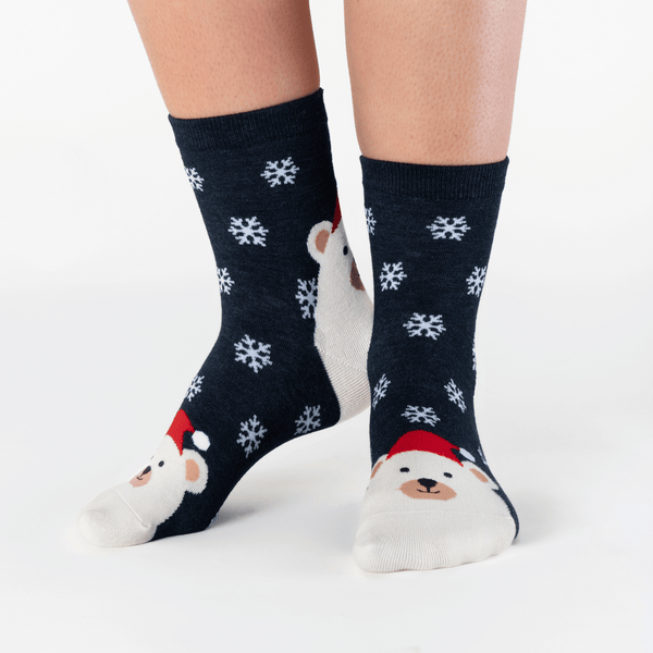 Bear Christmas animals cotton socks