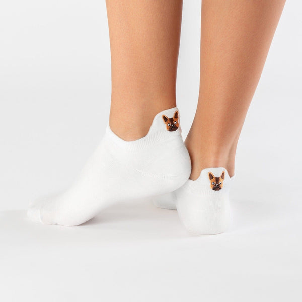 Bulldog dog tab cotton socks
