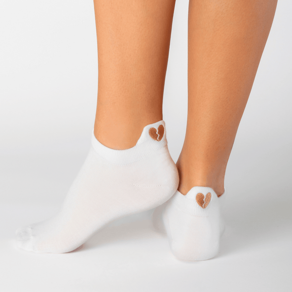 Broken heart tab cotton socks