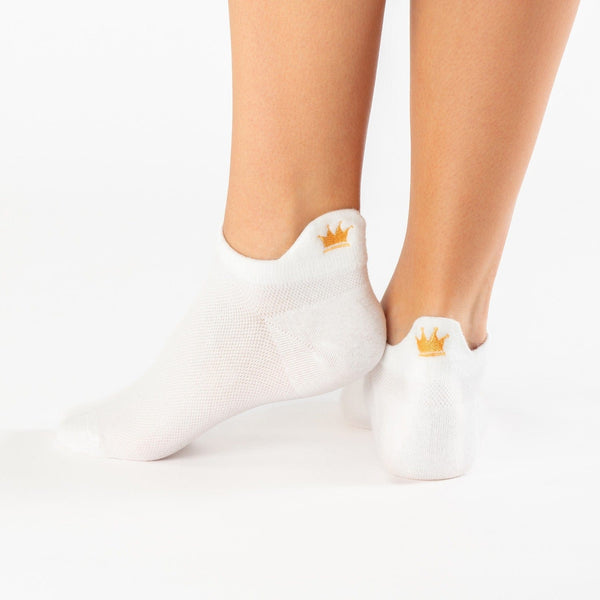 White princess tab cotton socks 
