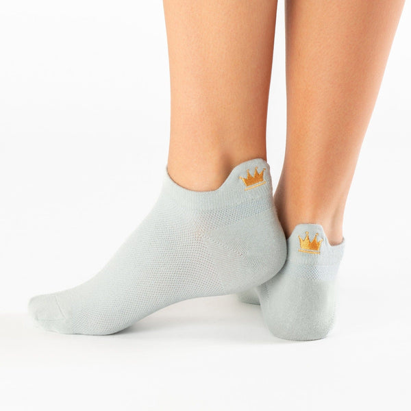 Blue princess tab cotton socks