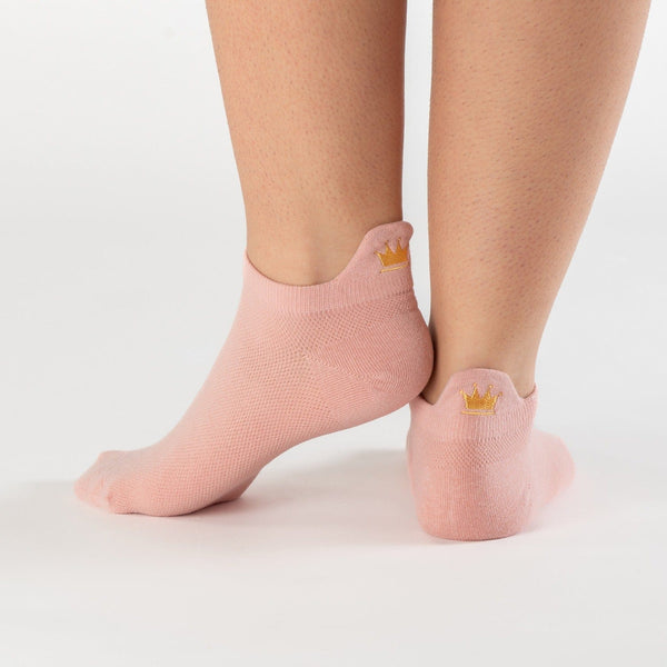 Pink princess tab cotton socks