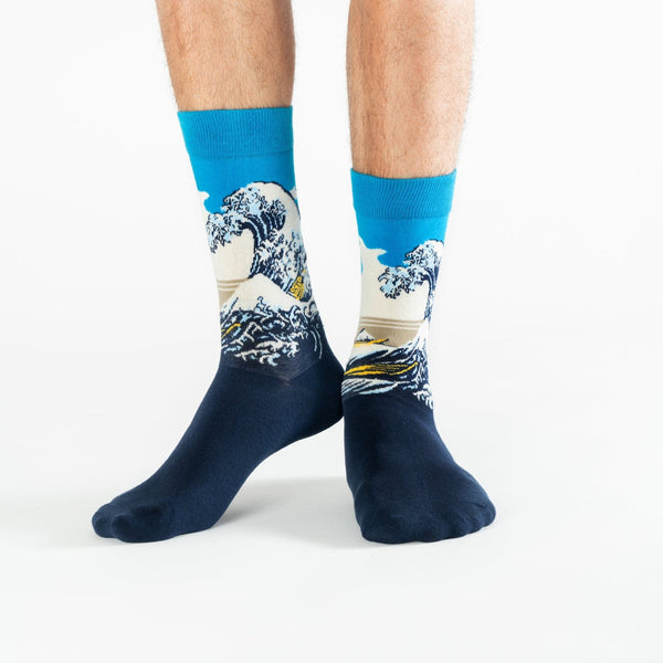 The Great Wave cotton socks