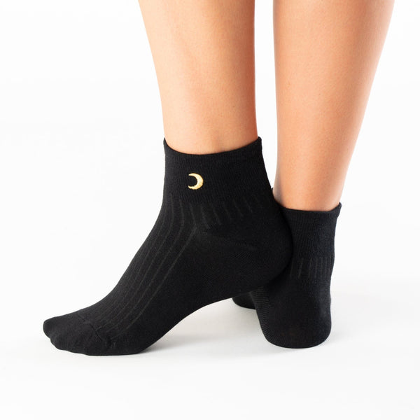 Black star cotton socks