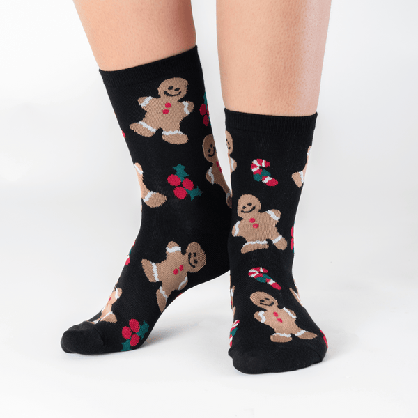 Cookie Christmas low-cut cotton socks