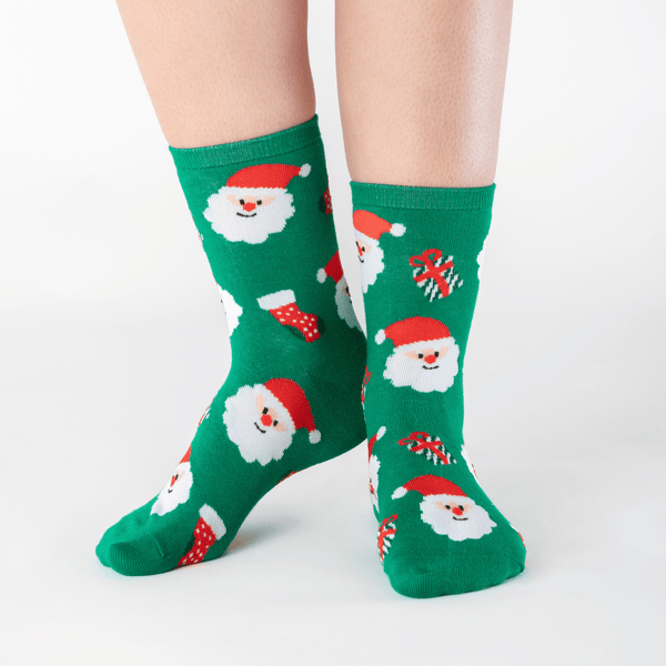 Santa Claus Christmas low-cut cotton socks 