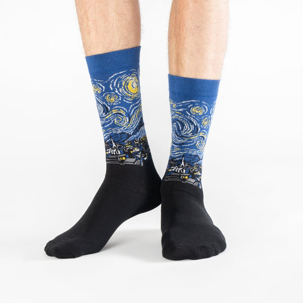 Blue Starry Night cotton socks