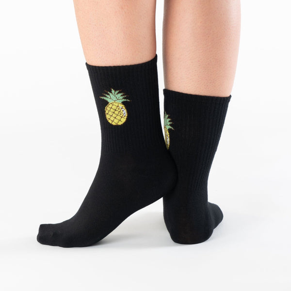 Pineapple fruit salad cotton socks 
