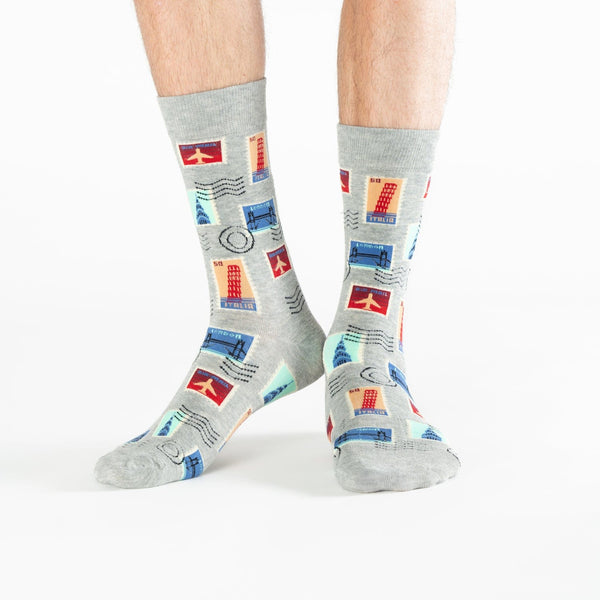 Super dad stamps cotton socks