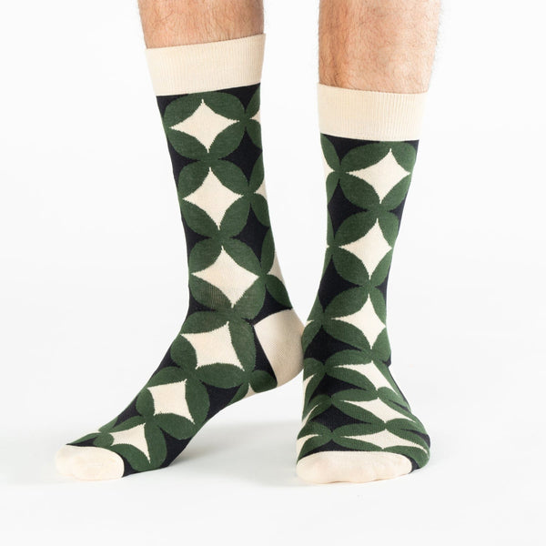 Vintage funny knee-high cotton socks
