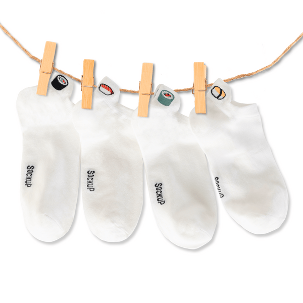Sushi Tab Socks Gift Box pack of 4