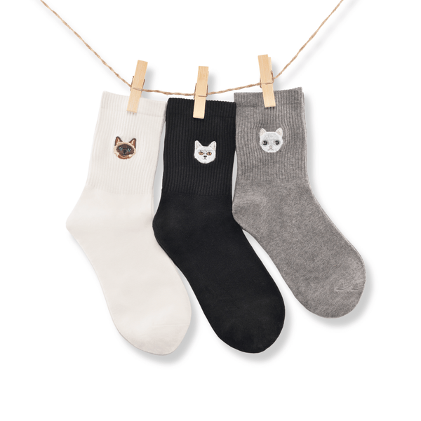 Grumpy cat knee-high cotton socks gift box (pack of 3)