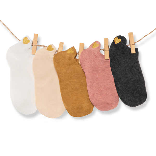 Heart tab socks gift box