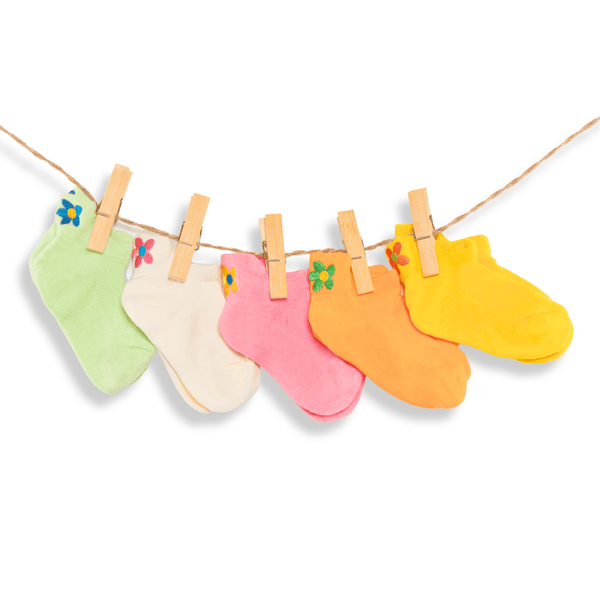 Kids floral cotton socks gift box pack of 5
