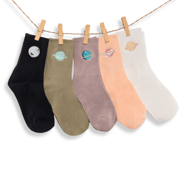 Galaxy cotton socks gift box pack of 5