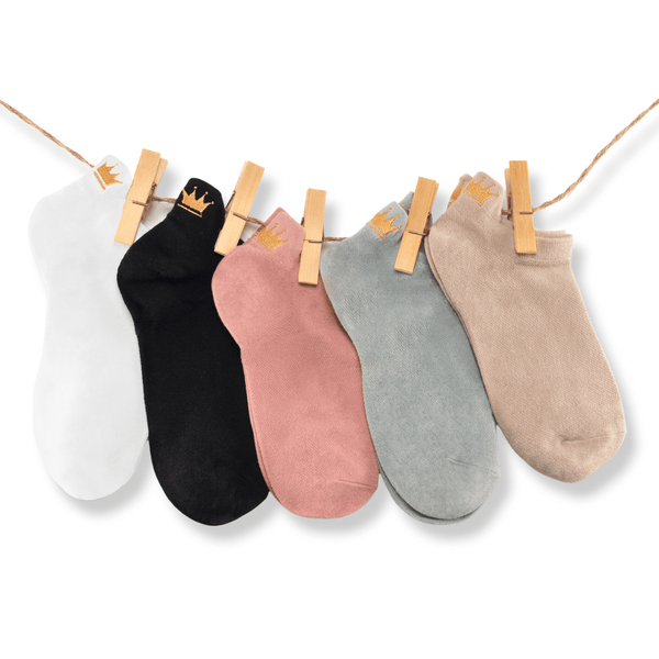 Princess tab cotton socks gift box (pack of 5)