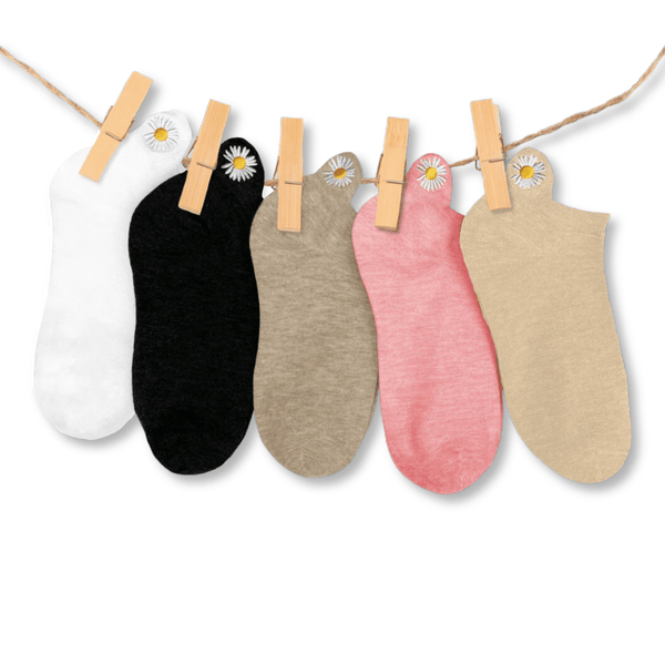 Floral tab socks gift box